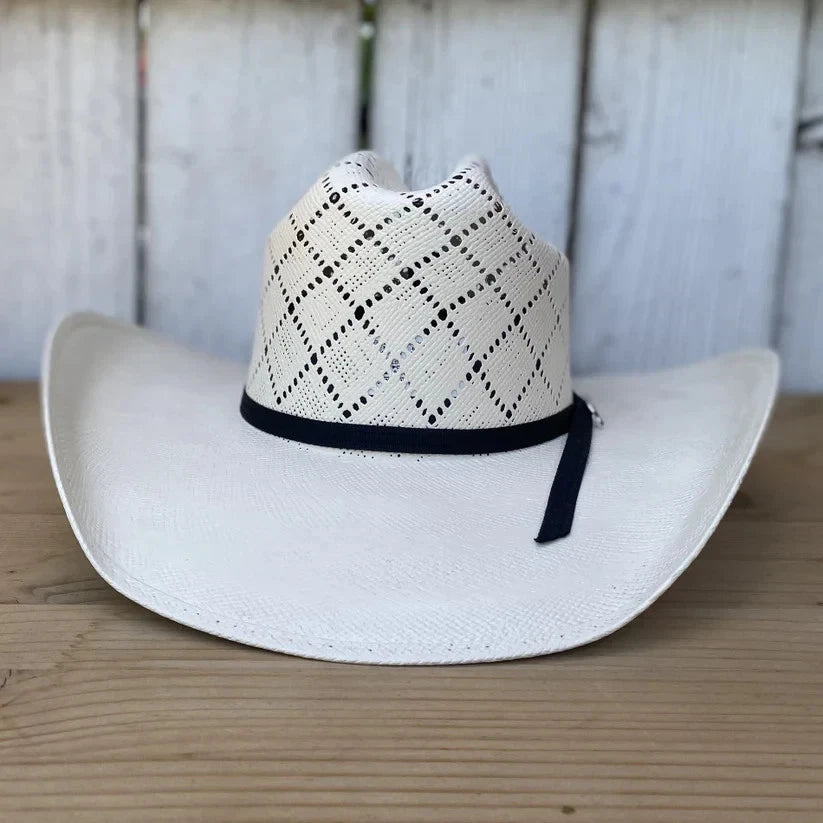 Men’s Tombstone 30X Roper Diamond Style Western Cowboy Shantung Straw Hat - OriginalWestern.com
