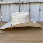 Men’s Tombstone 30X Roper Flower Style Western Cowboy Shantung Straw Hat - OriginalWestern.com