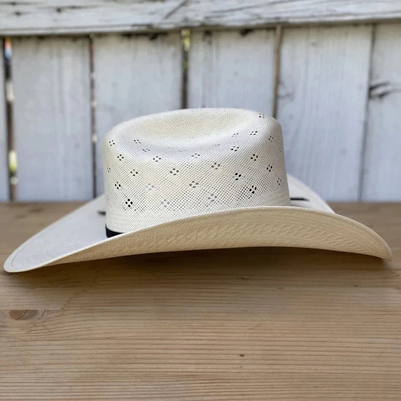 Men’s Tombstone 30X Roper Flower Style Western Cowboy Shantung Straw Hat - OriginalWestern.com