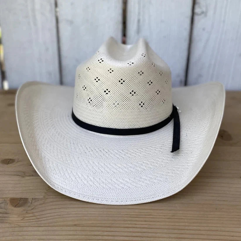 Men’s Tombstone 30X Roper Flower Style Western Cowboy Shantung Straw Hat - OriginalWestern.com