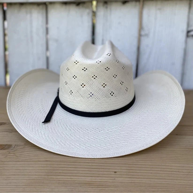 Men’s Tombstone 30X Roper Flower Style Western Cowboy Shantung Straw Hat - OriginalWestern.com