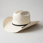Men’s Tombstone 30X Roper Flower Style Western Cowboy Shantung Straw Hat - OriginalWestern.com