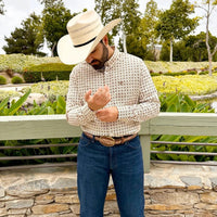 Men’s Tombstone 30X Roper Randa Vented Style Western Cowboy Shantung Straw Hat - OriginalWestern.com