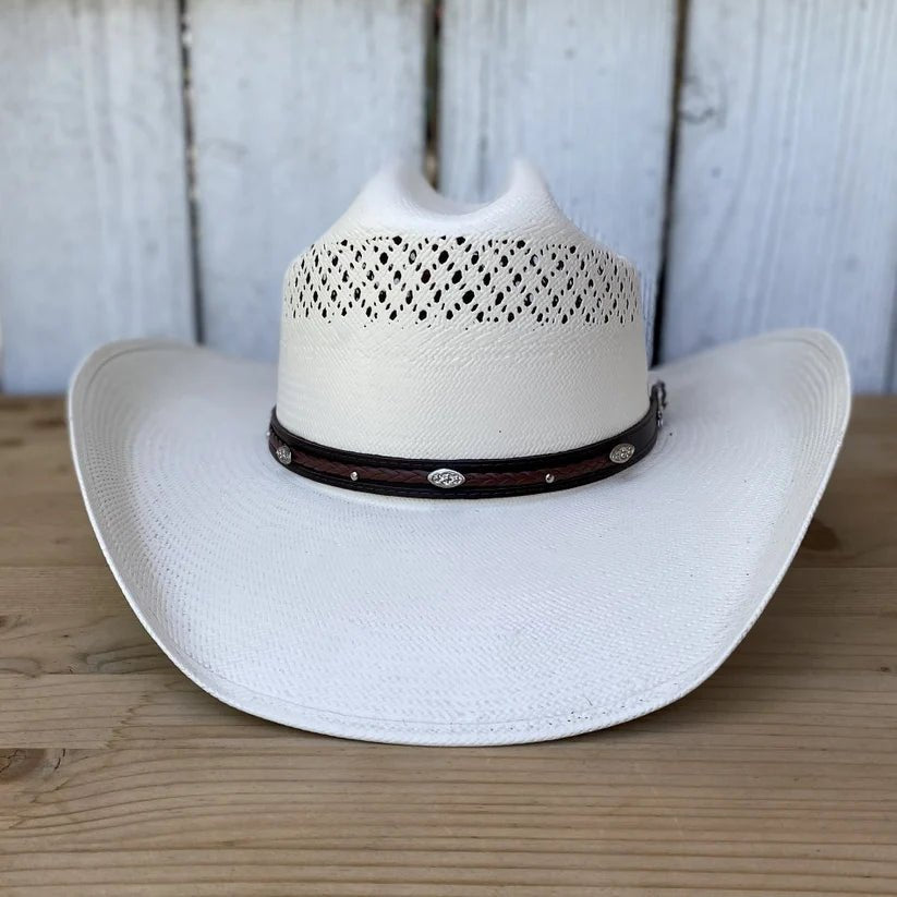Men’s Tombstone 30X Roper Randa Vented Style Western Cowboy Shantung Straw Hat - OriginalWestern.com
