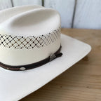 Men’s Tombstone 30X Roper Randa Vented Style Western Cowboy Shantung Straw Hat - OriginalWestern.com