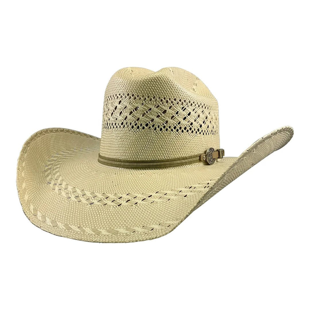 Men’s Tombstone 30X Roper Randas Bicolor Style Western Cowboy Shantung Straw Hat - OriginalWestern.com