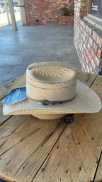Men’s Tombstone 30X Roper Randas Bicolor Style Western Cowboy Shantung Straw Hat - OriginalWestern.com