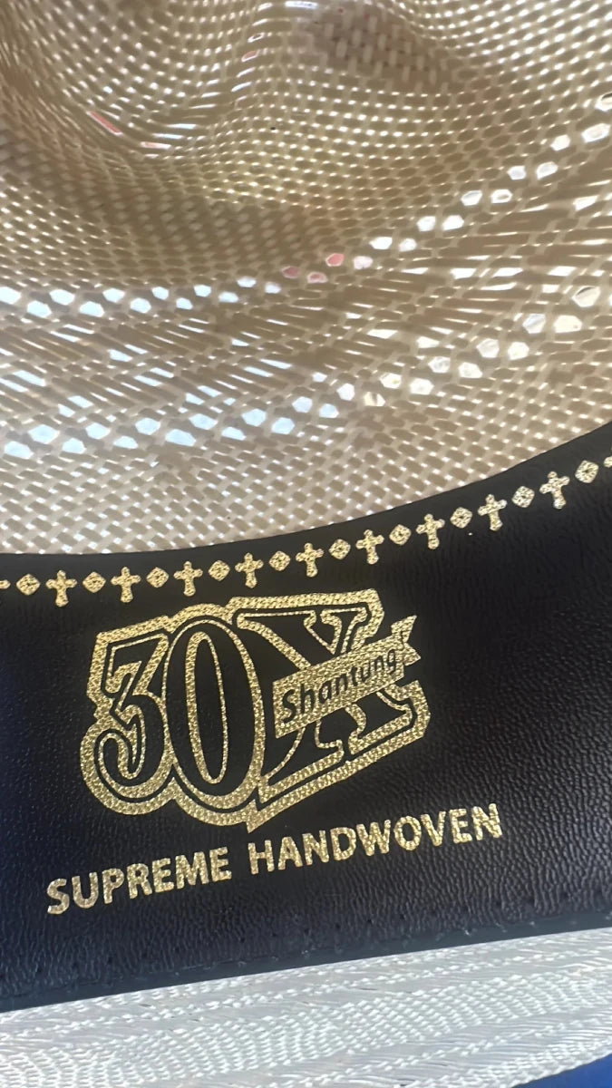Men’s Tombstone 30X Roper Randas Bicolor Style Western Cowboy Shantung Straw Hat - OriginalWestern.com