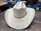 Men’s Tombstone 30X Roper Randas Bicolor Style Western Cowboy Shantung Straw Hat - OriginalWestern.com