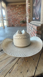 Men’s Tombstone 30X Roper Randas Bicolor Style Western Cowboy Shantung Straw Hat - OriginalWestern.com