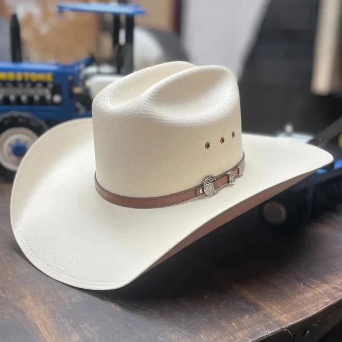 Men’s Tombstone 30X Roper Style Western Cowboy Shantung Straw Hat - OriginalWestern.com