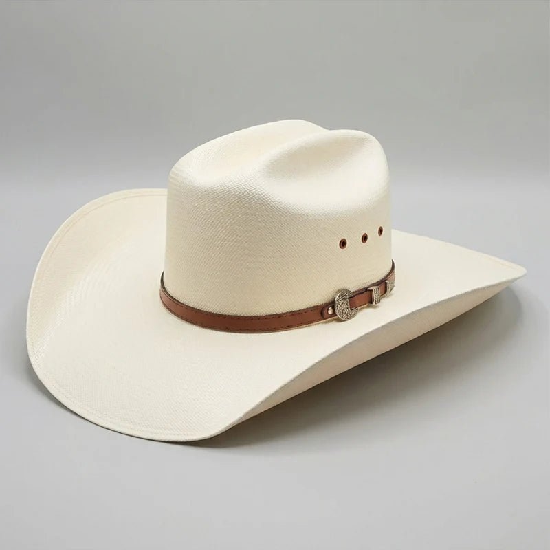 Men’s Tombstone 30X Roper Style Western Cowboy Shantung Straw Hat - OriginalWestern.com