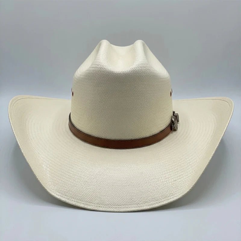 Men’s Tombstone 30X Roper Style Western Cowboy Shantung Straw Hat - OriginalWestern.com