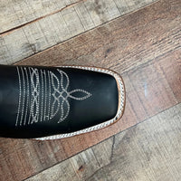 Men's Western Bulldog Cowboy Genuine Leather Boots Est. 380 Black - OriginalWestern.com