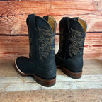Men's Western Cowboy Genuine Bulls/Neck Square Toe Boots Est. 722 Black - OriginalWestern.com