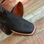Men's Western Cowboy Genuine Bulls/Neck Square Toe Boots Est. 722 Brown - OriginalWestern.com