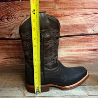 Men's Western Cowboy Genuine Bulls/Neck Square Toe Boots Est. 722 Brown - OriginalWestern.com