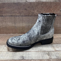 Men's Western Cowboy Genuine Cowhide Leather and Genuine Cow Hair Ankle Boot Est. 714 - OriginalWestern.com