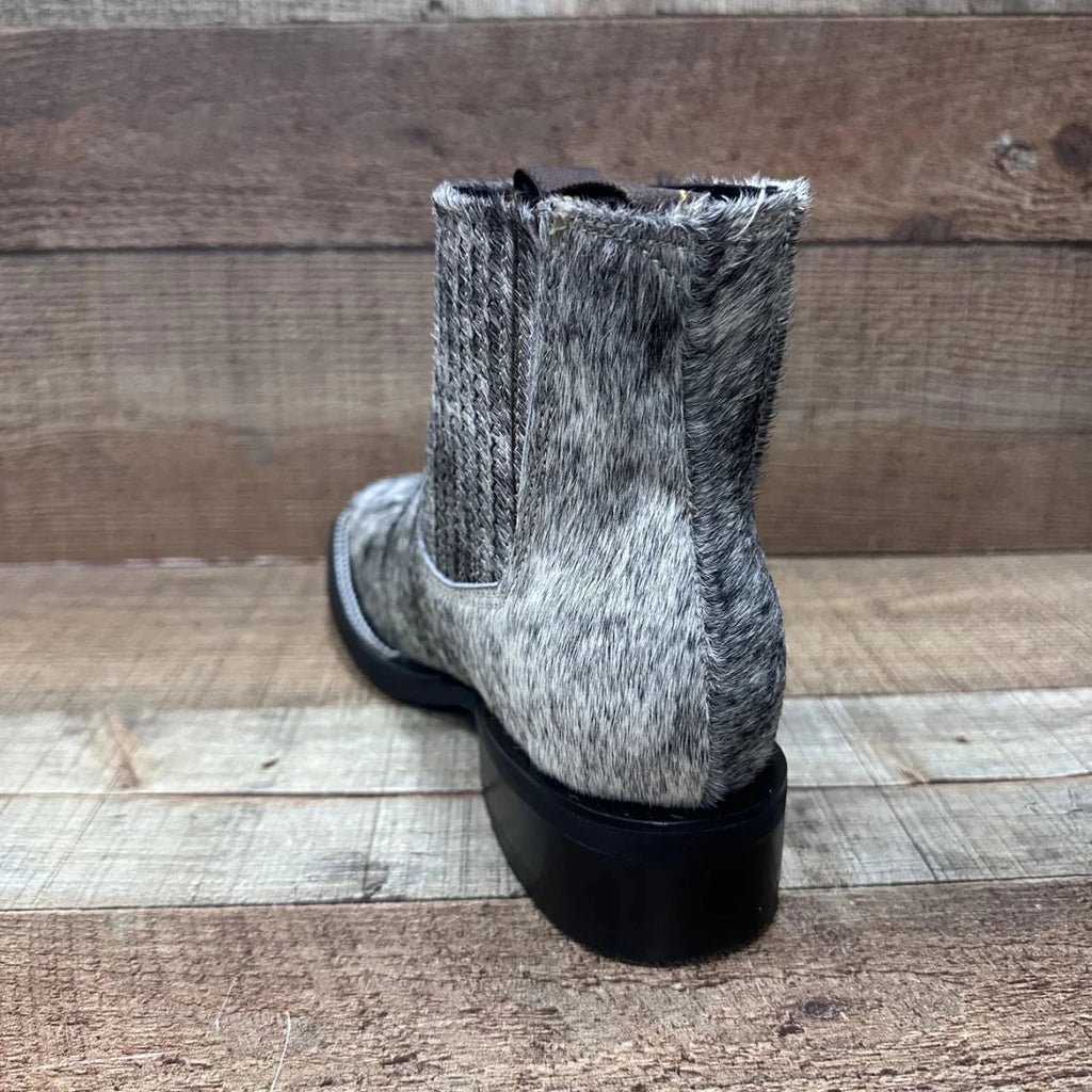 Men's Western Cowboy Genuine Cowhide Leather and Genuine Cow Hair Ankle Boot Est. 714 - OriginalWestern.com