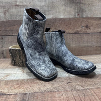 Men's Western Cowboy Genuine Cowhide Leather and Genuine Cow Hair Ankle Boot Est. 714 - OriginalWestern.com