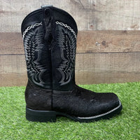 Men's Western Cowboy Genuine Cowhide Leather and Genuine Cow Hair Boots Est. 744 Brown - OriginalWestern.com