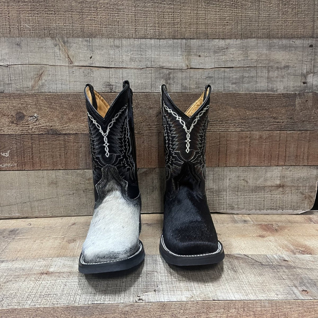 Men's Western Cowboy Genuine Cowhide Leather and Genuine Cow Hair Boots Est. 744 Brown - OriginalWestern.com