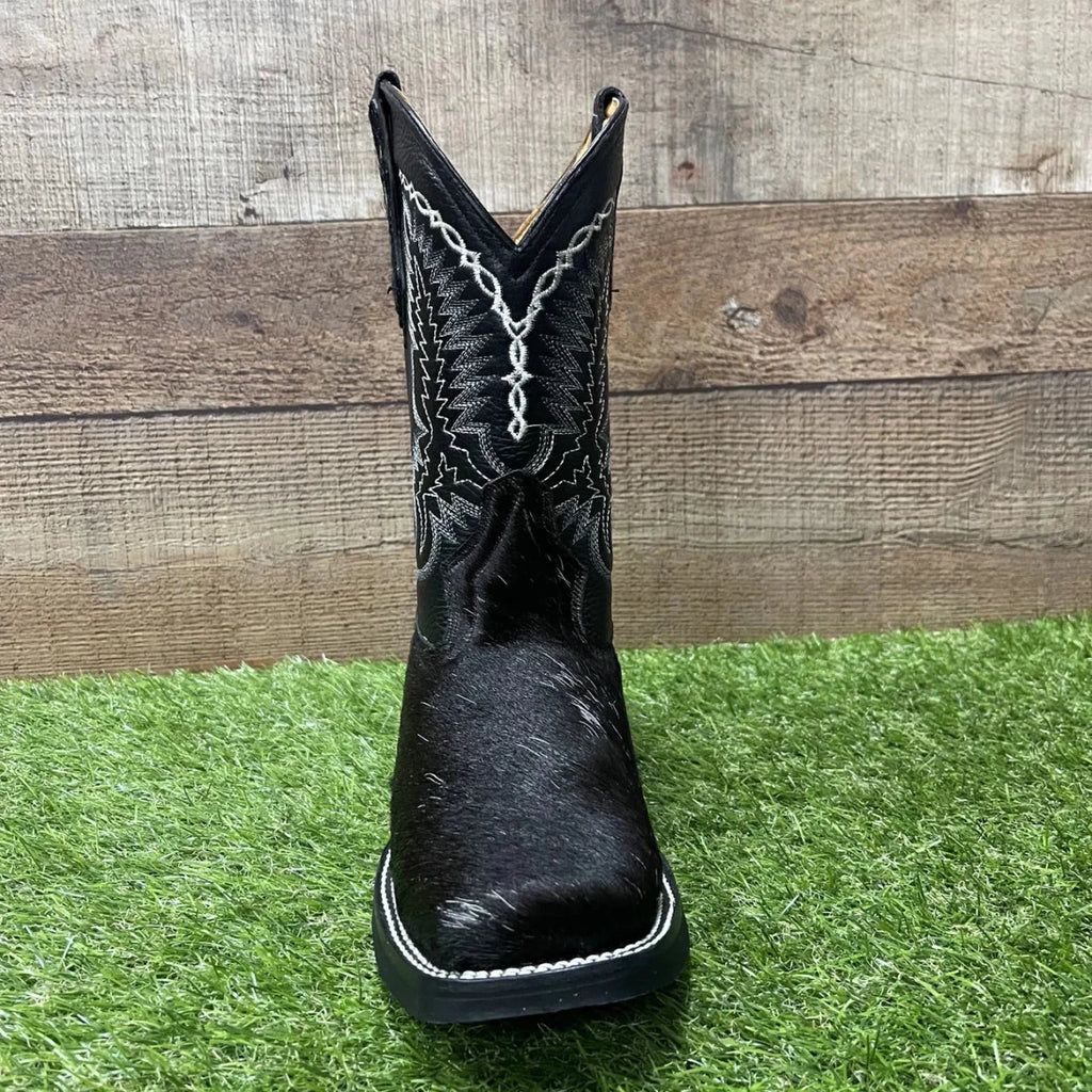 Men's Western Cowboy Genuine Cowhide Leather and Genuine Cow Hair Boots Est. 744 Brown - OriginalWestern.com