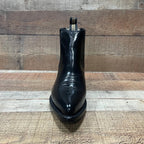 Men's Western Cowboy Genuine Cowhide Leather Napa Ankle Boot Black - OriginalWestern.com