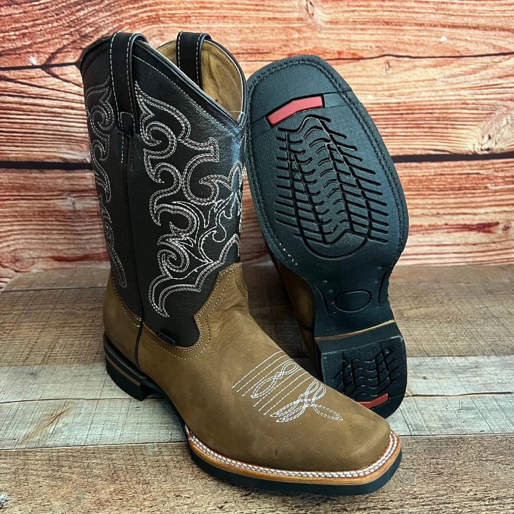 Men's Western Cowboy Genuine Leather Boots Est. 942 Hazel - OriginalWestern.com