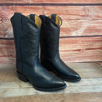 Men's Western Cowboy Genuine Leather Pointed Toe Boots Est. 099 Black - OriginalWestern.com