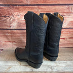 Men's Western Cowboy Genuine Leather Pointed Toe Boots Est. 099 Black - OriginalWestern.com