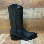 Men's Western Cowboy Genuine Leather Pointed Toe Boots Est. 099 Black - OriginalWestern.com