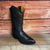 Men's Western Cowboy Genuine Leather Pointed Toe Boots Est. 099 Black - OriginalWestern.com