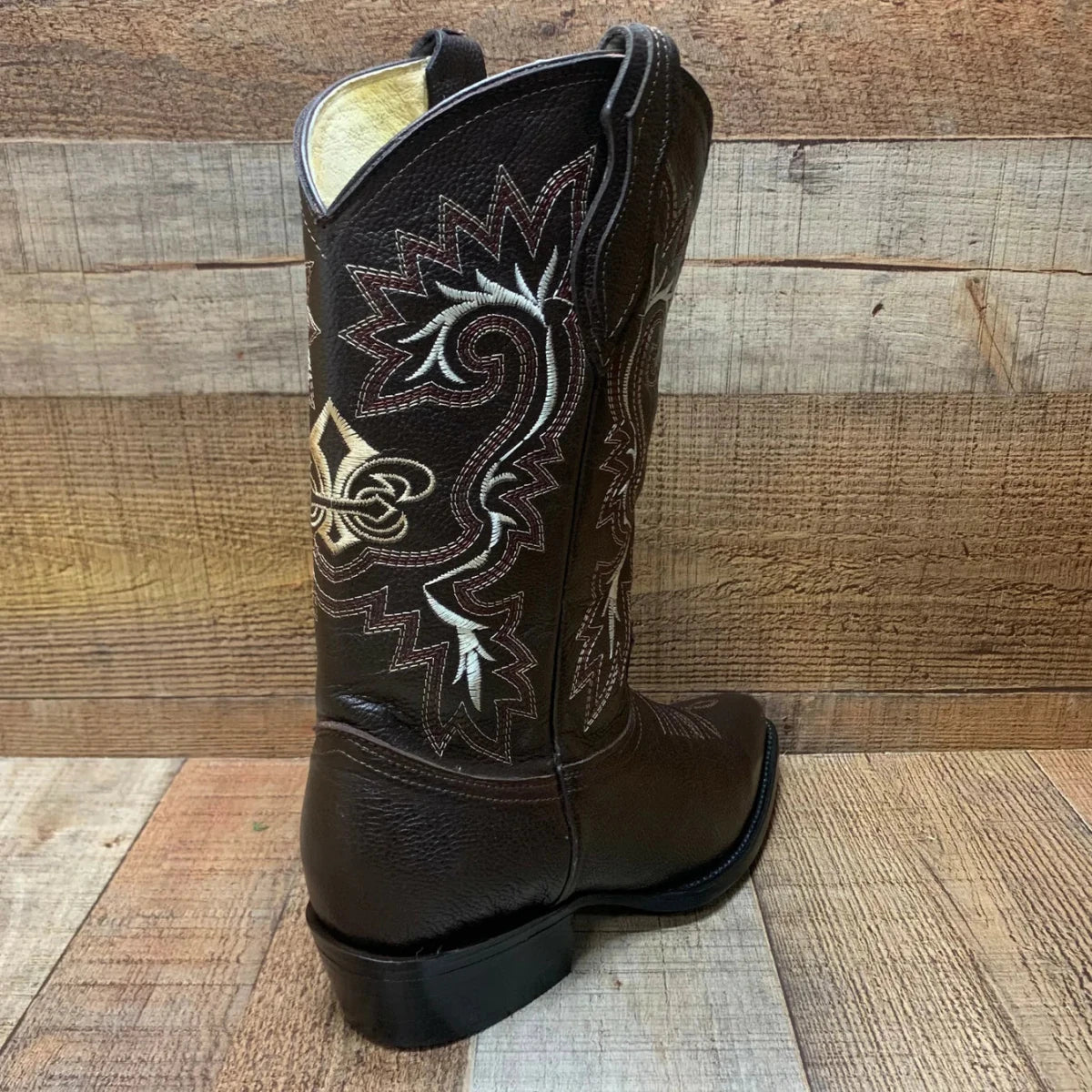 Men's Western Cowboy Genuine Leather Pointed Toe Boots Est. 099 Brown - OriginalWestern.com