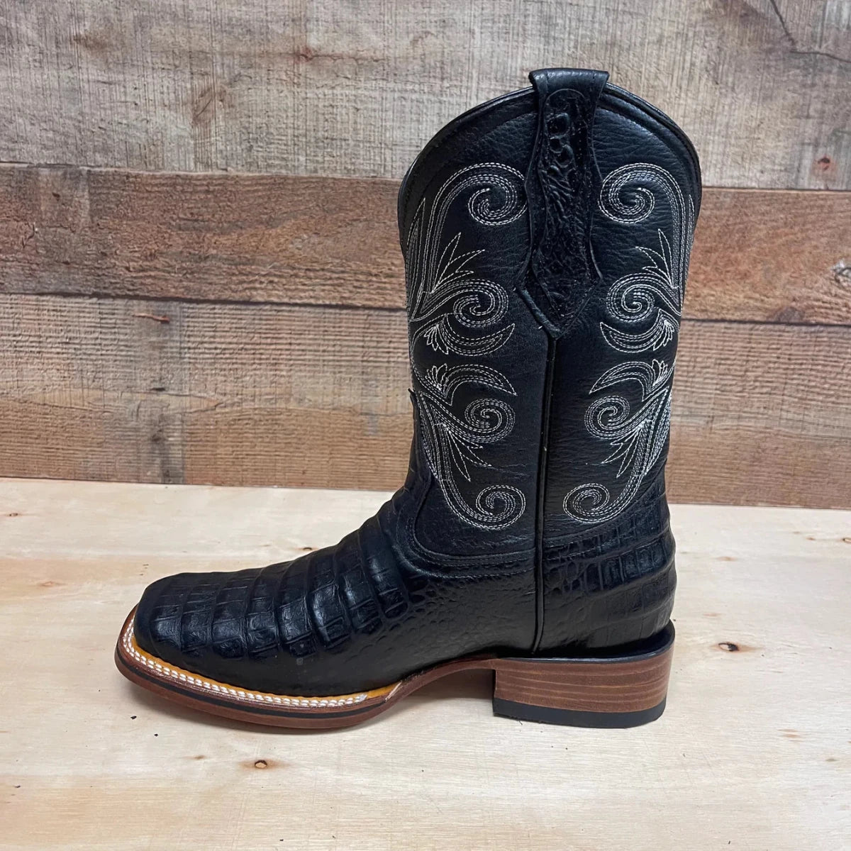 Men's Western Cowboy Genuine Leather with Cayman Print Est. 718 - OriginalWestern.com