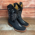 Men's Western Cowboy Leather Sting–Ray Print Square Toe Boot Est. 722 - OriginalWestern.com
