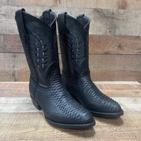 Men's Western Cowboy Pointy Boot Genuine Leather with Phyton Print Est. 096 Brown - OriginalWestern.com