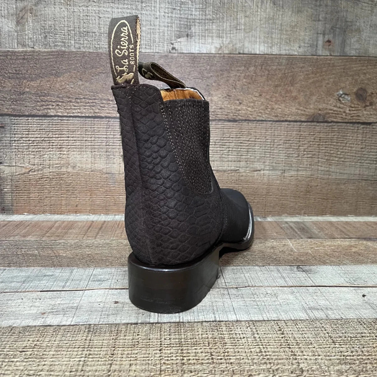 Men's Western Cowboy Python Print Genuine Cowhide Leather Ankle Boot Est. 715 Bown - OriginalWestern.com