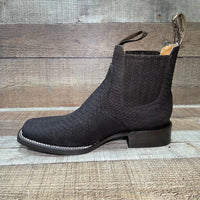 Men's Western Cowboy Python Print Genuine Cowhide Leather Ankle Boot Est. 715 Bown - OriginalWestern.com