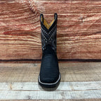 Men's Western Cowboy Python Print Genuine Cowhide Leather Boots Est. 695 Black - OriginalWestern.com