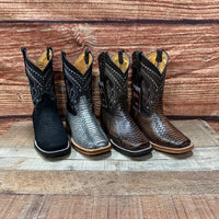 Men's Western Cowboy Python Print Genuine Cowhide Leather Boots Est. 695 Honey - OriginalWestern.com
