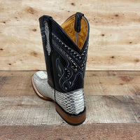 Men's Western Cowboy Python Print Genuine Cowhide Leather Boots Est. 695 Natural - OriginalWestern.com