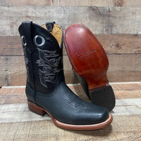 Men's Western Cowboy Rodeo Square Toe Genuine Leather Boots Leather Sole Est. 722 - OriginalWestern.com