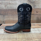Men's Western Cowboy Rodeo Square Toe Genuine Leather Boots Leather Sole Est. 722 - OriginalWestern.com