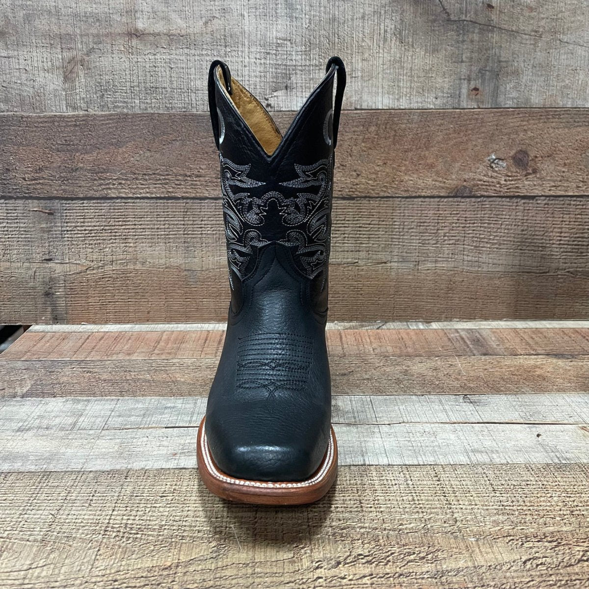 Men's Western Cowboy Rodeo Square Toe Genuine Leather Boots Leather Sole Est. 722 - OriginalWestern.com