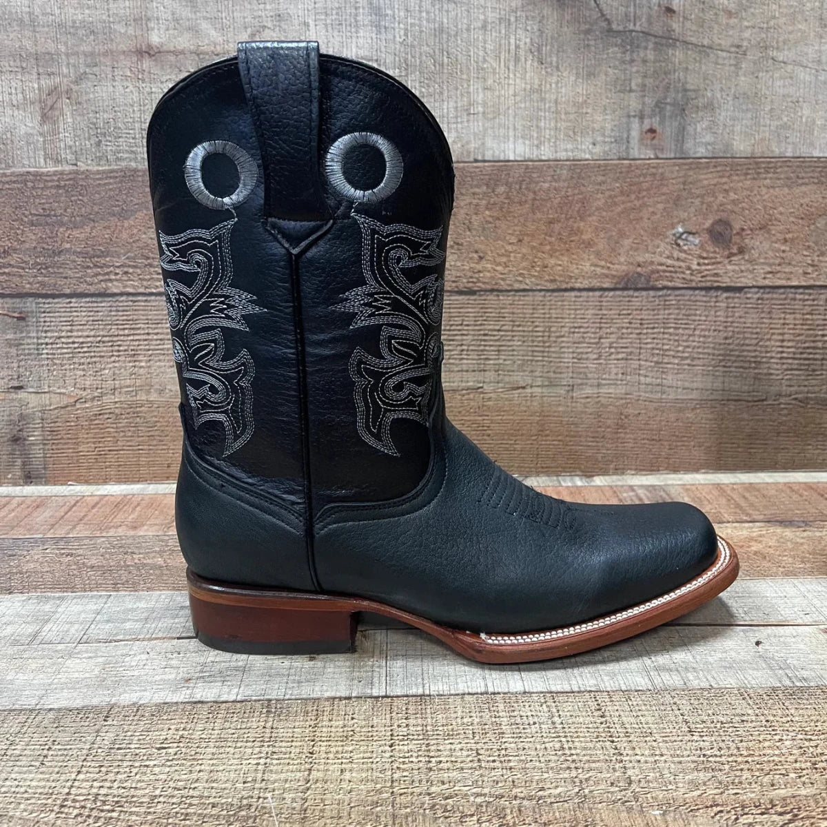 Men's Western Cowboy Rodeo Square Toe Genuine Leather Boots Leather Sole Est. 722 - OriginalWestern.com