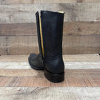 Men's Western Cowboy Side Zipper Genuine Leather American Deer - OriginalWestern.com