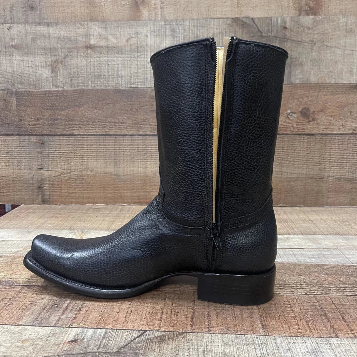 Men's Western Cowboy Side Zipper Genuine Leather American Deer - OriginalWestern.com