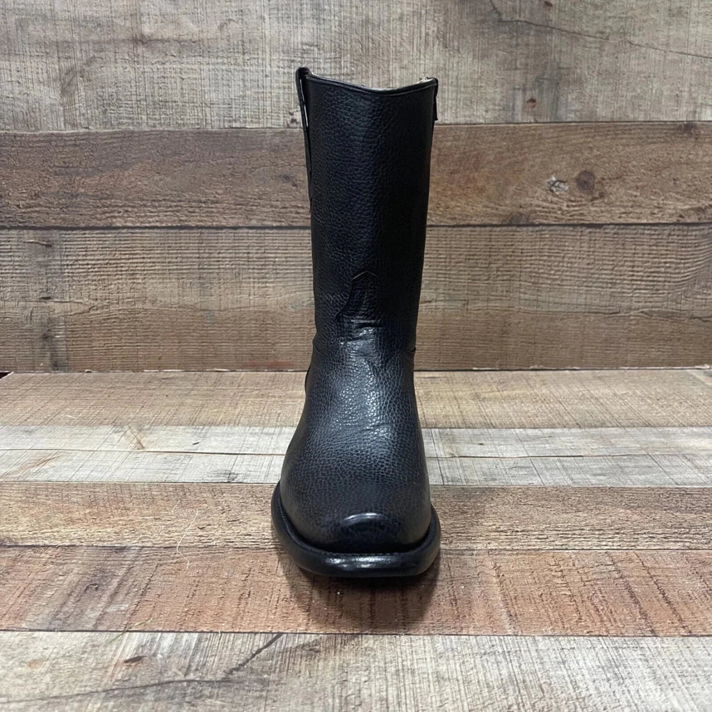 Men's Western Cowboy Side Zipper Genuine Leather American Deer - OriginalWestern.com