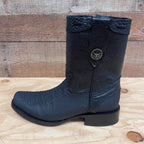 Men's Western Cowboy Side Zipper Genuine Leather with Phyton Print Dubai Toe Boots Est. 265 - OriginalWestern.com